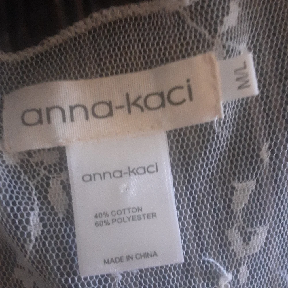 Anna- Kaci Sheer Lace Slip Dress Sz M/ L - Picture 9 of 9